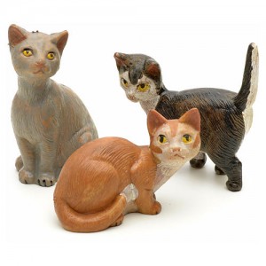 Gatti 3 pz per 19 cm Fontanini
