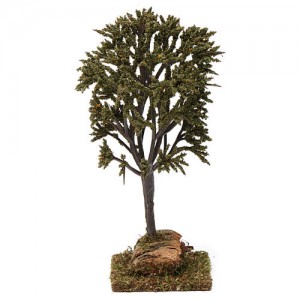 Albero verde 6x6x17 cm