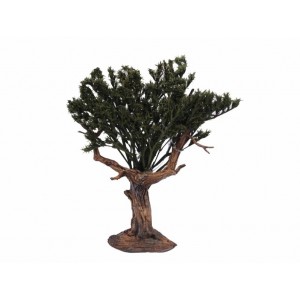 Albero foglie verdi 5x4x14 cm
