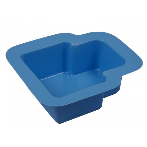 Vaschetta per fontane blu 12x12x5 cm