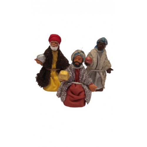 Re magi 3 pz cm 4 terracotta e tessuto