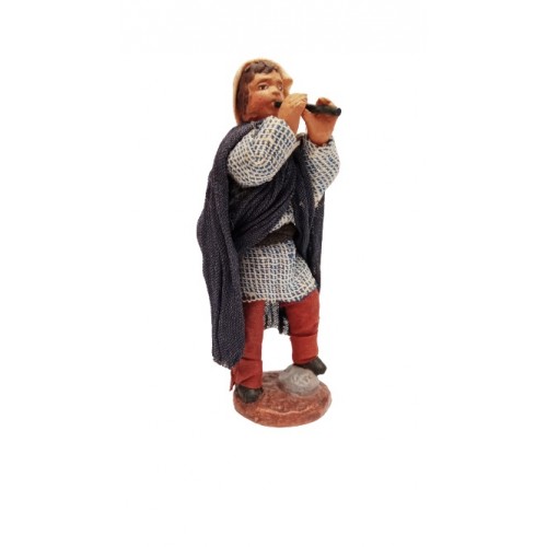 Pifferaio cm 7 terracotta e tessuto