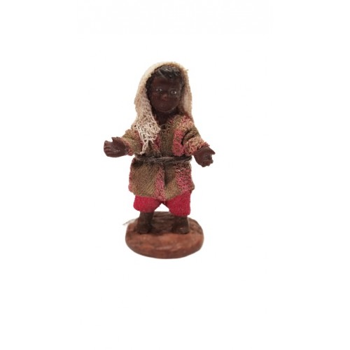 Bambino moro per cm 10 terracotta e...