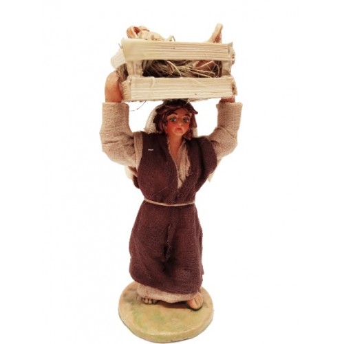 Donna con anfore cm 10 terracotta e...