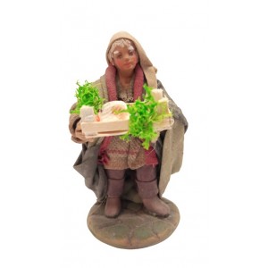 Uomo con cassetta di pesce...