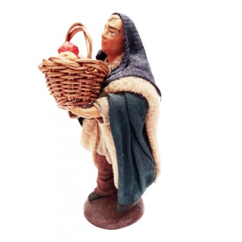 Uomo con cesto di arance cm 10...