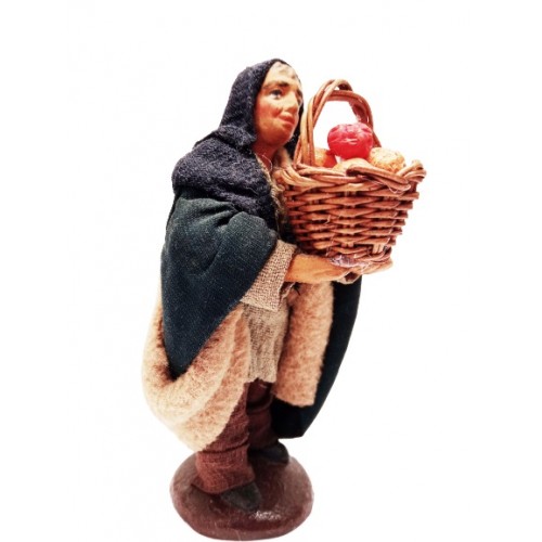 Uomo con cesto di arance cm 10...