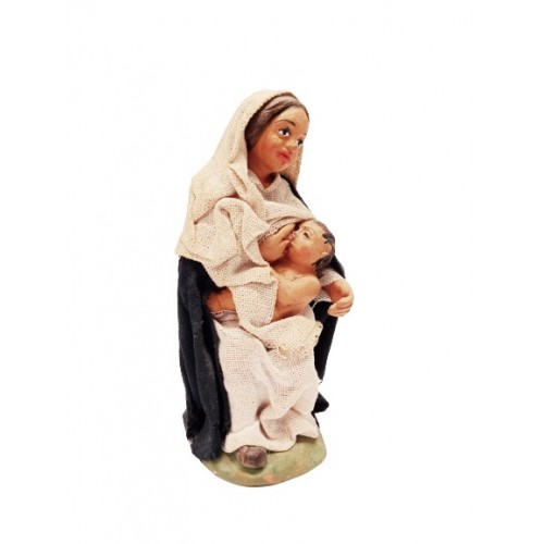 Donna che allatta bambino cm 10...