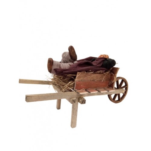 Dormiente su carretto cm 10...