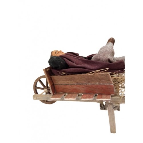 Dormiente su carretto cm 10...