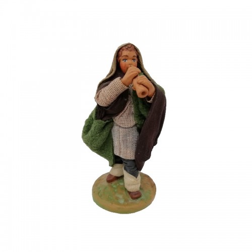 Pifferaio cm 12 terracotta e tessuto