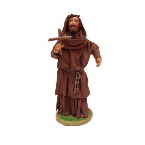 Frate cm 12 terracotta e tessuto