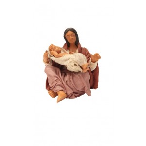 Donna seduta con bambino cm... 2