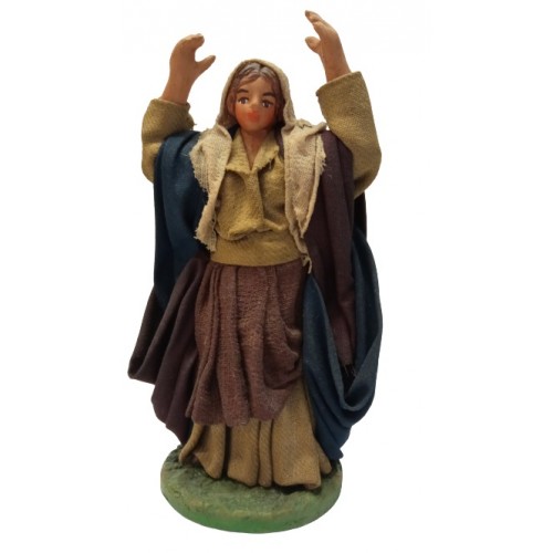 Donna con braccia alzate cm 12...