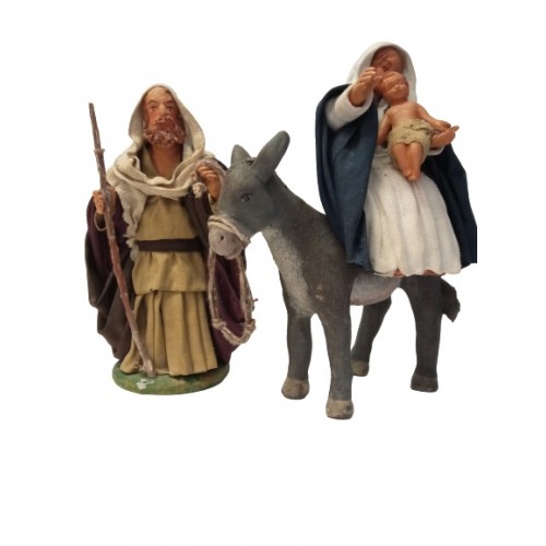 Fuga in Egitto cm 12 terracotta e...