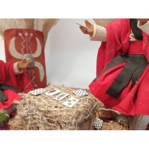 Soldati che giocano a carte cm 12...