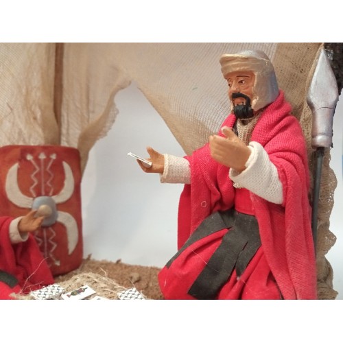 Soldati che giocano a carte cm 12...