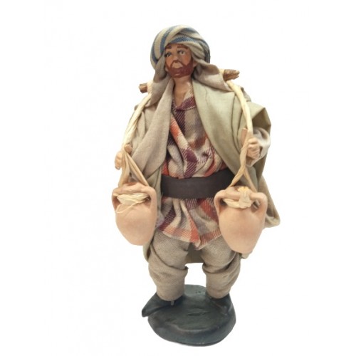 Acquaiolo con anfore cm 14 terracotta...