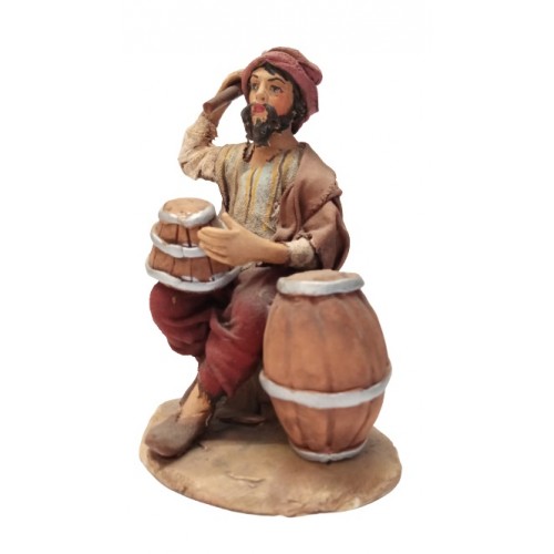 Uomo aggiusta botti cm 12 terracotta...