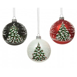 Sfera in vetro colori matt...