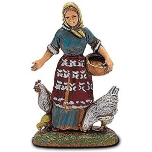 Contadina con polli 6cm...