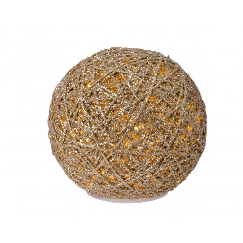 Sfera decorativa Oro glitterata con...