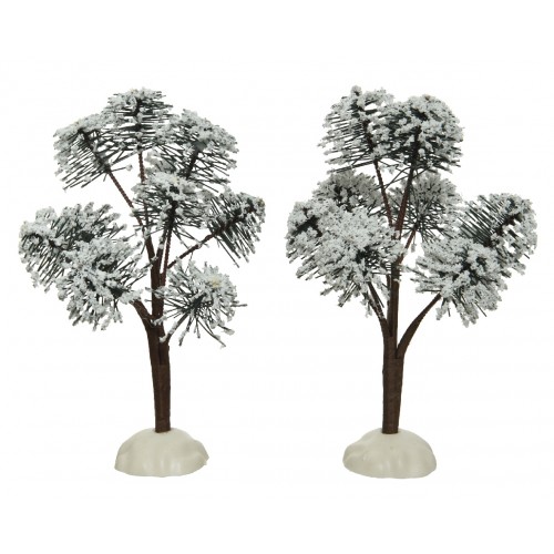 Alberi innevati set 2 pezzi h 13 cm