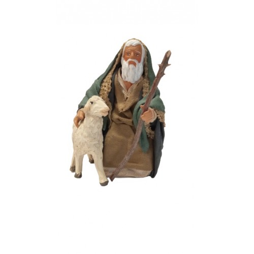 Pastore in ginocchio con agnello cm...