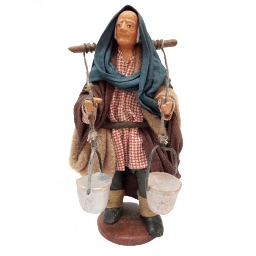 Acquaiolo cm 13 terracotta e tessuto