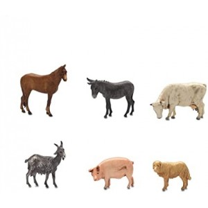 Animali assortiti 6pz 6cm...