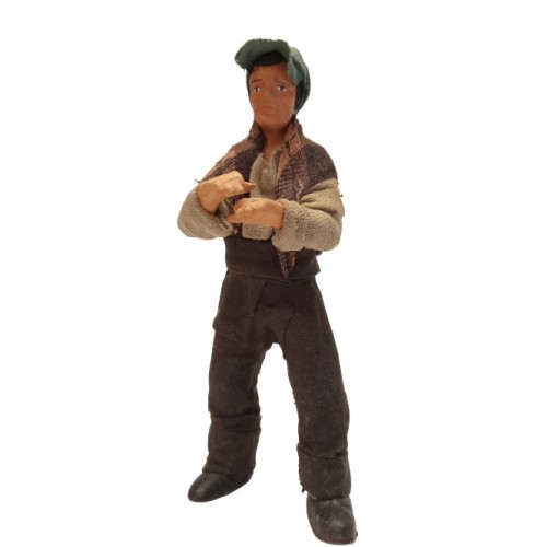 Uomo affacciato 13 cm terracotta e...