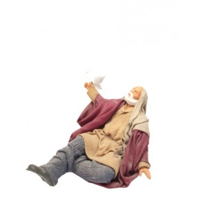 Uomo seduto con colomba 13... 2