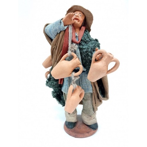 Venditore di anfore 13 cm terracotta...