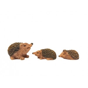 Riccio set 3 pz H 2 cm Resina