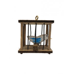 Gabbietta con uccellino H 4...