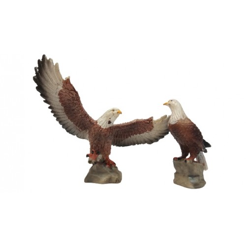 Aquila set 2 pz H 7,5 cm Resina