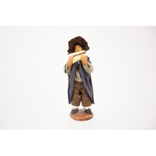 pastore con flauto cm 10 terracotta e...