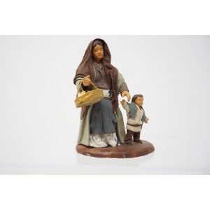 Donna con bambino cm 10...