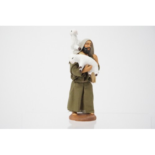 pastore con pecore cm 10 terracotta e...