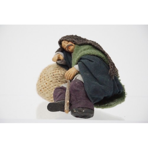 Pastore dormiente cm 10 terracotta e...