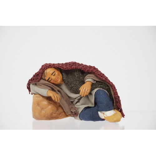 Pastore dormiente cm 10 terracotta e...