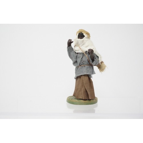 Donna viandante mora cm 10 terracotta...