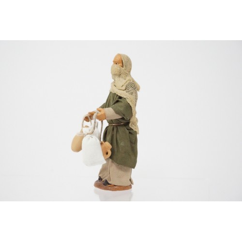 Donna viandante mora con anfore cm 10...