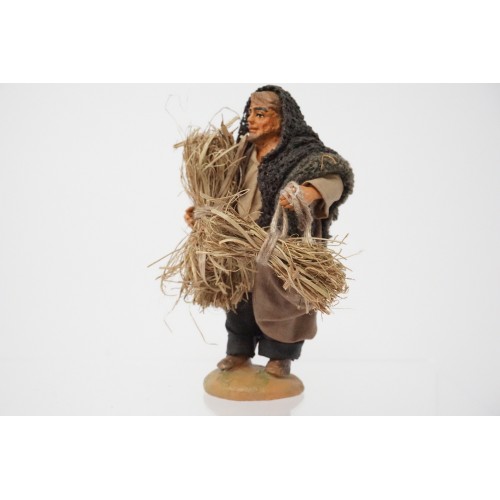 Pastore con fascine di paglia cm 10...