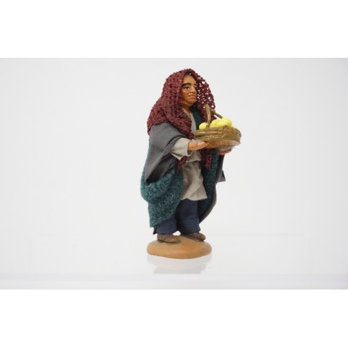 Pastore con cesto di limoni cm 10...