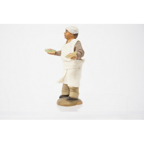 Cuoco cm 10 terracotta e tessuto