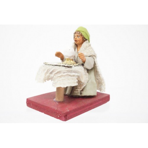 Donna cartomante cm 10 terracotta e...