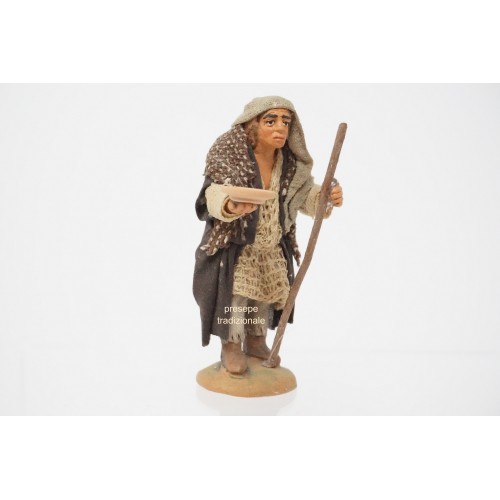 Mendicante gobbo cm 10 terracotta e...