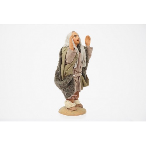 Uomo meravigliato cm 10 terracotta e...