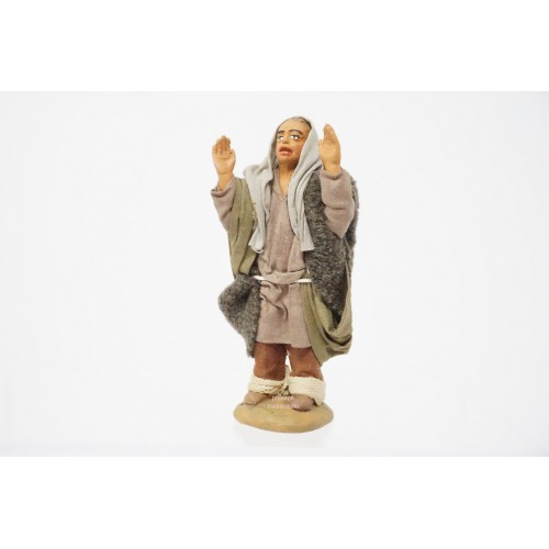 Uomo meravigliato cm 10 terracotta e...